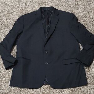 Lauren Ralph Lauren Black Wool Blend Blazer Men's Size 46L